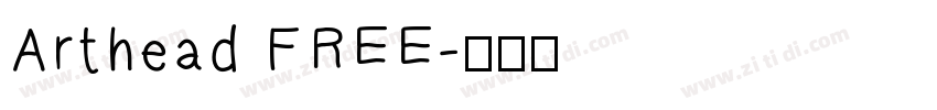 Arthead FREE字体转换